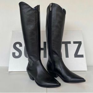 NWT Schutz Fantinne Tall Knee High Western Boots